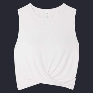 ALO Yoga Cover‎ Wrap Tank Crop Top White Size X-Small XS